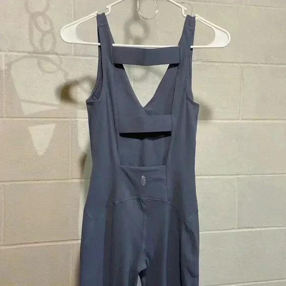 Free People Movement Never Better One-Piece Jumpsuit in Slate Grey NWOT Athletic - Picture 8 of 8